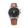 Vulcain Cricket President 36 mm - Black - Brown Plain - Image 2