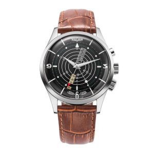 Vulcain Nautical Heritage - Black White Luminova - Brown Alligator