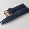 Kožený řemínek Vostok Europe Croco pro GAZ 14 Limousine 6S21-565B596 - 23 mm/modrý/zlatá spona - Image 2