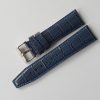 Kožený řemínek Vostok Europe Croco pro GAZ 14 Limousine - 23 mm/modrý/lesklá spona - Image 3