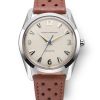 Nivada Grenchen Antarctic 35 mm Eggshell Beige - Brown Racing Strap - Image 2