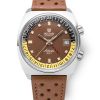 Nivada Grenchen Antarctic GMT - Tropical - Brown Racing Strap - Image 2