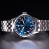 Laco Flieger Stuttgart Pro Blau 40 Automatic Steel Bracelet - Image 2