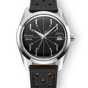 Nivada Grenchen Antarctic Spider Black 35 mm - Black Racing Strap