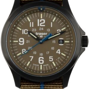 Traser P67 Officer Pro Khaki Nato s pruhem