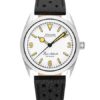 Nivada Grenchen Super Antarctic White 3. 6. 9. Cream - Black Racing Strap - Image 2