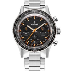 Nivada Grenchen Chronoking Mecaquartz - Inter. Bezel - Bracelet Flat Link
