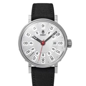 Robot Graphic Analog Silver