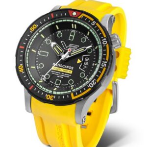 Vostok Europe Batiscafos Automatic NH35-511E767 - Žlutý silikonový řemínek