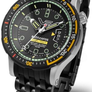 Vostok Europe Batiscafos Automatic NH35-511E767B - Černý ocelový náramek