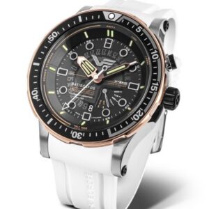 Vostok Europe Batiscafos Hybrid PX84-511E769 - Bílý silikonový řemínek