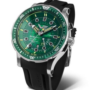 Vostok Europe Batiscafos Hybrid PX84-511E770 - Černý silikonový řemínek