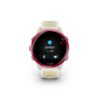 Garmin Forerunner® 570 - 42mm Raspberry hliníková luneta, poloprůhledný řemínek Bone/Mango 010-02970-02 - Image 3