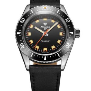 Nivada Grenchen Aquamar Black - Black Leather