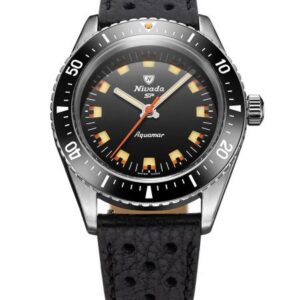 Nivada Grenchen Aquamar Black - Black Racing strap