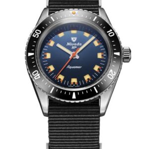 Nivada Grenchen Aquamar Blue - Black Nato Strap
