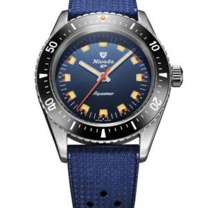 Nivada Grenchen Aquamar Blue - Blue Rubber tropic
