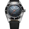 Nivada Grenchen Aquamar Grey - Black Leather White stitching - Image 2