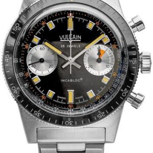 Vulcain Skindiver Chronograph Black - Stainless Steel