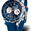 Vostok Europe Anchar Submarine Chrono Line 6S21-510A583 - Modrý silikonový řemínek - Obrázek 2