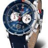 Vostok Europe Anchar Submarine Chrono Line 6S21-510A583 - Modrý silikonový řemínek - Obrázek 3
