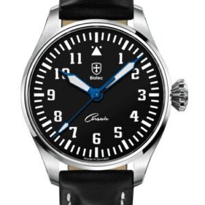 Biatec Corsair Vintage 01 - Černý kožený řemínek