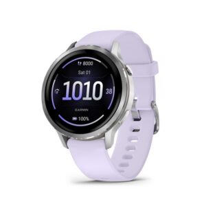 Garmin Venu® 4 - 41 mm Silver / Periwinkle silikonový řemínek 010-03013-01