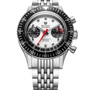 Nivada Grenchen Chronomaster White Panda 41mm - Beads of Rice