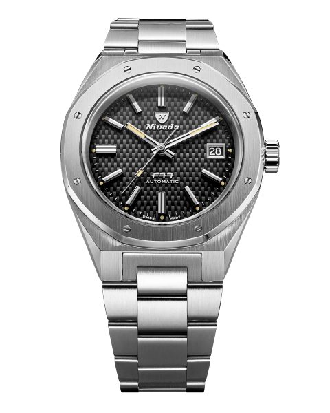 Nivada Grenchen F77 Black Date 41 mm