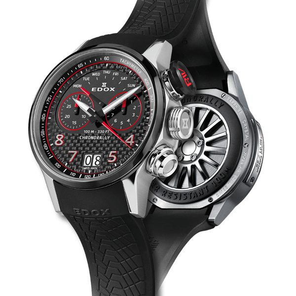 EDOX Chronorally Quartz Chronograph 38003-TINRIV-CARO - Obrázek 3