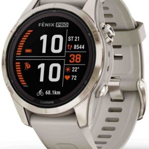 Garmin Fēnix 7S Pro Sapphire Solar Edition Soft Gold / Light Sand Band - 010-02776-15