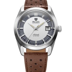 Nivada Grenchen Antarctic Glacier 38 mm - Brown Racing Strap