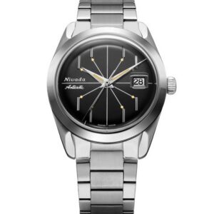 Nivada Grenchen Antarctic Spider Black 38 mm - Bracelet Flat Link