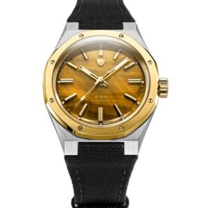 Nivada Grenchen F77 TIGER EYE BICOLOR MARK I - Velcro Strap