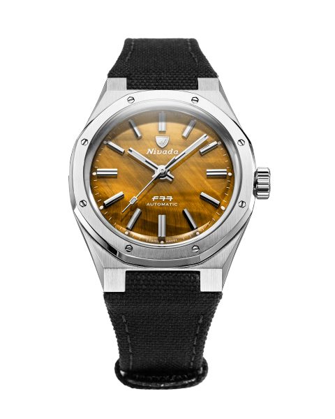 Nivada Grenchen F77 TIGER EYE MARK I - Velcro Strap