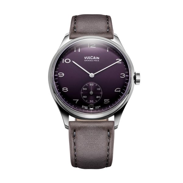 Vulcain Grand Prix - Small Second Purple - Grey Leather