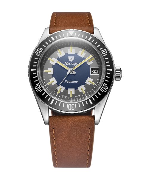 Nivada Grenchen Aquamar Vintage - Brown Leather