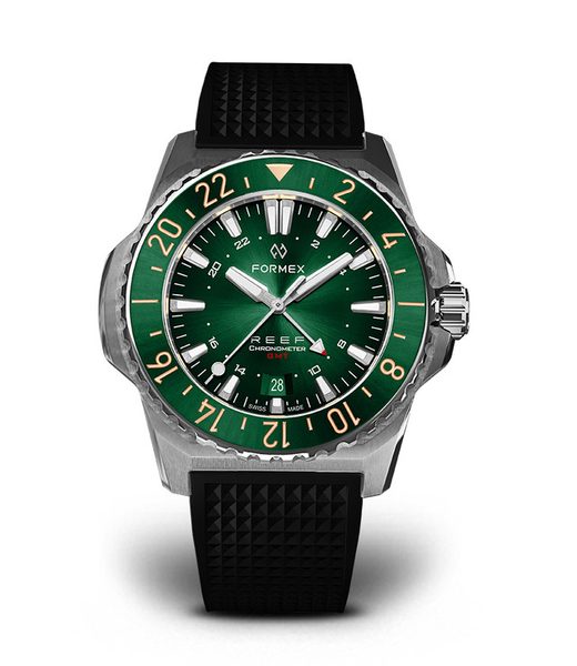 Formex Reef GMT Automatic Chronometer Green Dial with Red GMT - Obrázek 2