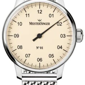 MeisterSinger N°01 AM3303 - Kovový mesh náramek