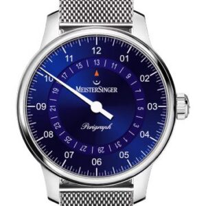 MeisterSinger Perigraph 38mm BM1108 - Kovový mesh náramek