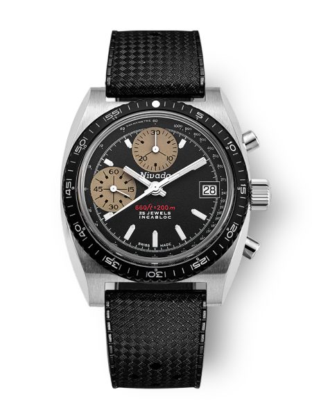 Nivada Grenchen Autochron White Automatic - Rubber Tropic