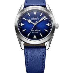 Nivada Grenchen Super Antarctic Blue - Blue Leather