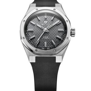 Nivada Grenchen F77 SST Grey MK2 - 38 mm - Black Rubber