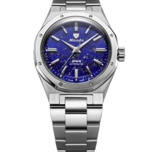 Nivada Grenchen F77 SST Lapis Lazuli MK2 - 38 mm - Stainless Steel Bracelet
