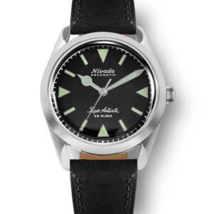 Nivada Grenchen Super Antarctic - Green - Black Leather