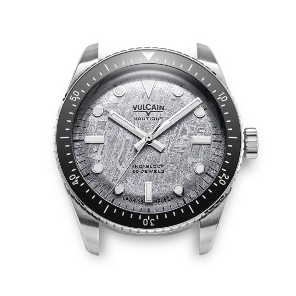 Vulcain Skindiver Nautique Meteorite - Brown Calfskin Alligator Printed