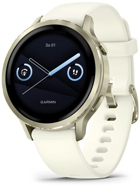 Garmin Venu® 4 - 41 mm Lunar Gold / Bone silikonový řemínek 010-03013-00