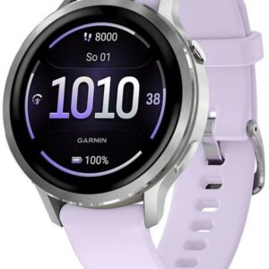 Garmin Venu® 4 - 41 mm Silver / Periwinkle silikonový řemínek 010-03013-01