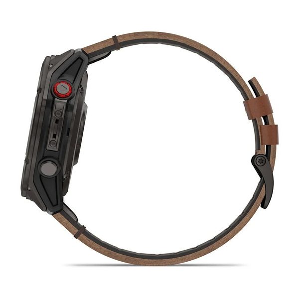 Carbon grey DLC titanium s Chestnut koženým řemínkem 010-03199-40