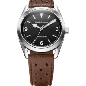 Nivada Grenchen Antarctic Erotic - Black - Brown Racing Strap